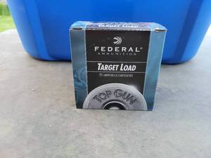 lot 3 image: Federal Target Load & Tote of Clay Pigeons12 Gauge 2 34 1 18 oz. 8 Shot