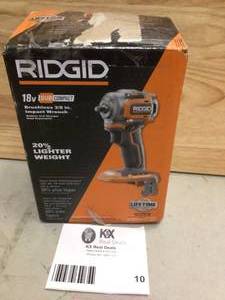 RIDGID 18V SubCompact Brushless Cordless 38 in. Impact Wrench (Tool Only) with Belt Clip Open box