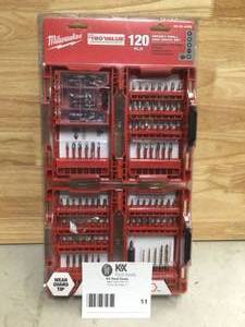 Milwaukee SHOCKWAVE Impact Duty Alloy Steel Impact Duty Drill and Screw Driver Bit Set (120-Piece) Open box