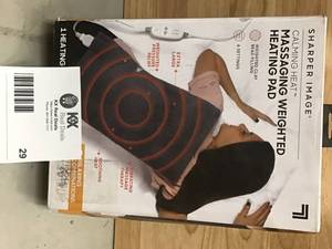 CALMING HEAT 12 in. x 24 in. Massaging Weighted Heating Pad Open box