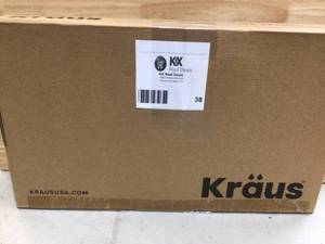 KRAUS Oletto Spot Free Stainless Steel Finish Dual Function Pull Down Kitchen Faucet Open box