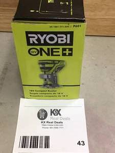 RYOBI ONE 18V Cordless Fixed Base Trim Router (Tool Only) with Tool Free Depth Adjustment Open box