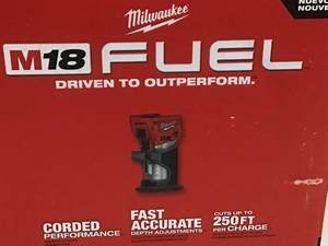Milwaukee M18 FUEL 18-Volt Lithium-Ion Brushless Cordless Compact Router (Tool-Only) Open box