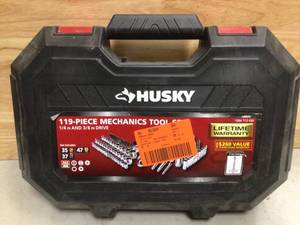Husky Mechanics Tool Set (119-Piece) Open box