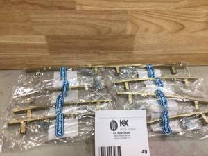 8 units Amerock Cyprus 6-516 in (160 mm) Center-to-Center Golden Champagne Drawer Pull open box