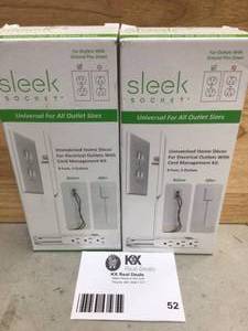 Sleek Socket 8 ft. 3-Outlet Cord and Plug Concealer with Cord Management Kit Open box