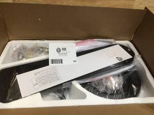 Unbranded Hugger 52 in. LED Indoor Black Ceiling Fan with Light Kit