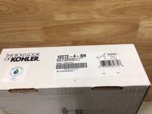 KOHLER Forte Widespread Bathroom Sink Faucet with Sculpted Lever Handles - Vibrant Brushed Nickel