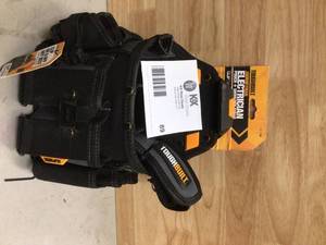 TOUGHBUILT Journeyman Electrician Pouch Shoulder Strap, Black