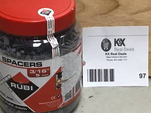 Rubi 316 in. Tile Spacers (400 pack) Open box