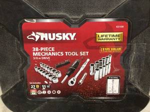 Husky Mechanics Tool Set (38-Piece) Open box