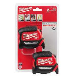 Milwaukee 25 ft. Compact Tape Measure (2-Pack) 2 units open box