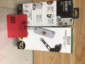 lot 6 image: Nite Ize Stwskp-01-R8 Cell Phone Car Mount Kit,Black 2 units open box