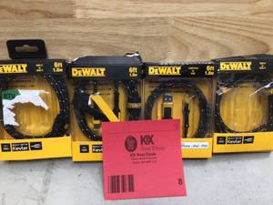 lot 8 image: DEWALT 6 ft. Reinforced Cable for USB-C 4 units open box