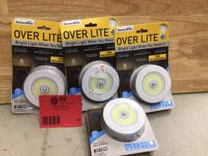 lot 10 image: Sensor Brite Overhead Motion Activated LED Rechargeable Night Light Open box