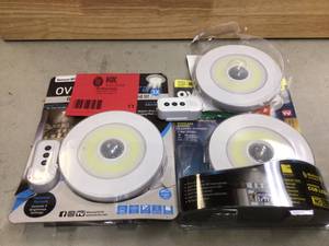 lot 11 image: Over Lite Ultra-Overhead Motion Activated LED Night Light 3 units open box