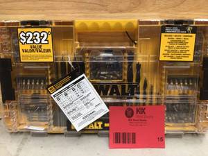 lot 15 image: DEWALT MAXFIT Steel Drill and Driving Bit Set (160-Piece) Open box