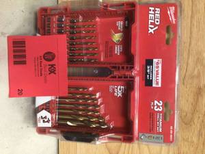 lot 20 image: Milwaukee SHOCKWAVE IMPACT DUTY Titanium Drill Bit Set (23-Piece) Open box