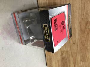 lot 35 image: Defiant Castle Satin Nickel Electronic Touchpad Door Lever