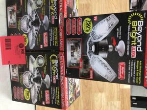 lot 36 image: Unbranded 7.5 in. x 4.25 in. 6000 Lumens Single Pole Occupancy LED Flush Mount Motion Activated Garage Light