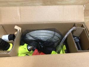lot 42 image: RYOBI ONE HP 18V Brushless EZClean 600 PSI 0.7 GPM Cordless Cold Water Power Cleaner (Tool Only)