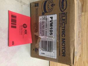 lot 49 image: Master Flow Replacement Power Vent Motor for EGV5, ERV4, ERV5, PR-1, PR-2, PG1, and PG2 Series