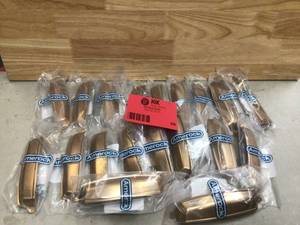 lot 58 image: Amerock Stature 5-116 in. (128 mm) Champagne Bronze Cabinet Cup Drawer Pull 19 units open box