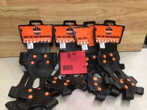 lot 59 image: Ergodyne X-Large Black Ice Traction Device 4 units open box