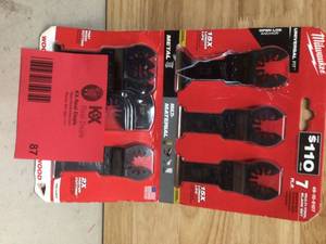 lot 87 image: Milwaukee Oscillating Multi-Tool Blade Kit (7-Piece)