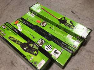 lot 103 image: Lot of assorted GreenWorks outdoor tools various models and conditions customer returns see pictures