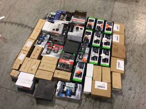 lot 113 image: Large lot of assorted Door Knobs and Hardware most in like new condition see pictures
