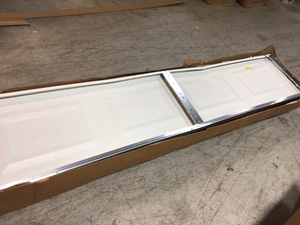 lot 115 image: Clopay Classic Collection 9 ft. x 7 ft. Non-Insulated Garage Door damaged present see pictures