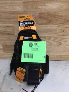 TOUGHBUILT 7.5 in. 13-Compartment Small Electrician Pouch, Black