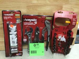 Lot of husky tools open box