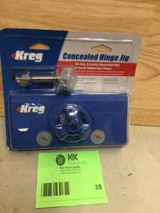 Kreg Concealed Hinge Jig Open box