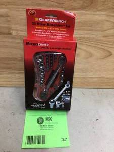 GEARWRENCH 14 in. Drive Micro Driver and Socket Set (35-Piece) Open box