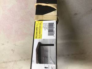 Crates & Pallet 12 in. Black Steel Shelf Bracket for Wood Shelving Open box