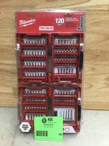 Milwaukee SHOCKWAVE Impact Duty Alloy Steel Drill and Screw Driver Bit Set (100-Piece) Open box