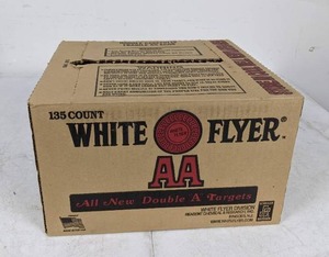 Brand New White Flyer Orange Top AA Clays (135 Count)