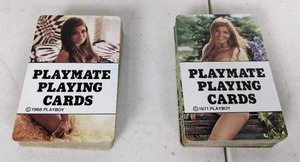 Vintage 1968 & 1971 Playboy Playmate Playing Cards
