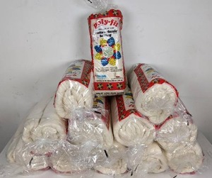 Lot of 12 Bags of Brand New Poly-fil Cotton Classic Batting 8020