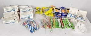 Assortment of Toiletries Toothbrushes, Bic Razors, Dental Care Kits, Dental Floss and More