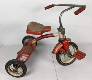 Vintage Two-Step Red Tricycle