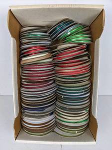 Large Assortment of 87 Rolls of Ribbon