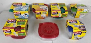 New Assortment of Over 25 Gladware Storage Containers with Lids
