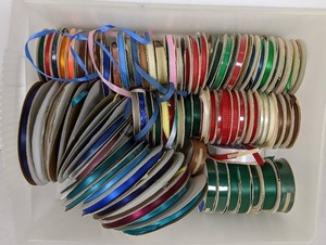 Large Assortment of 84 Ribbon Spools 316 - 1