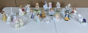 Large Collection of Vintage Porcelain and Ceramic Figurines Precious Moments, George Good, HOMCO, Floral Lite, and More