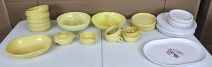 Assortment of Vintage Harmony House Catalina Plastic Dishes