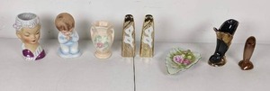 Vintage Collection of 8 Pieces of Dcor Lefton China, Hull and More
