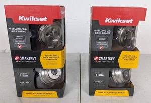 NEW Pair of Kwikset Single Cynlinder Deadbolts